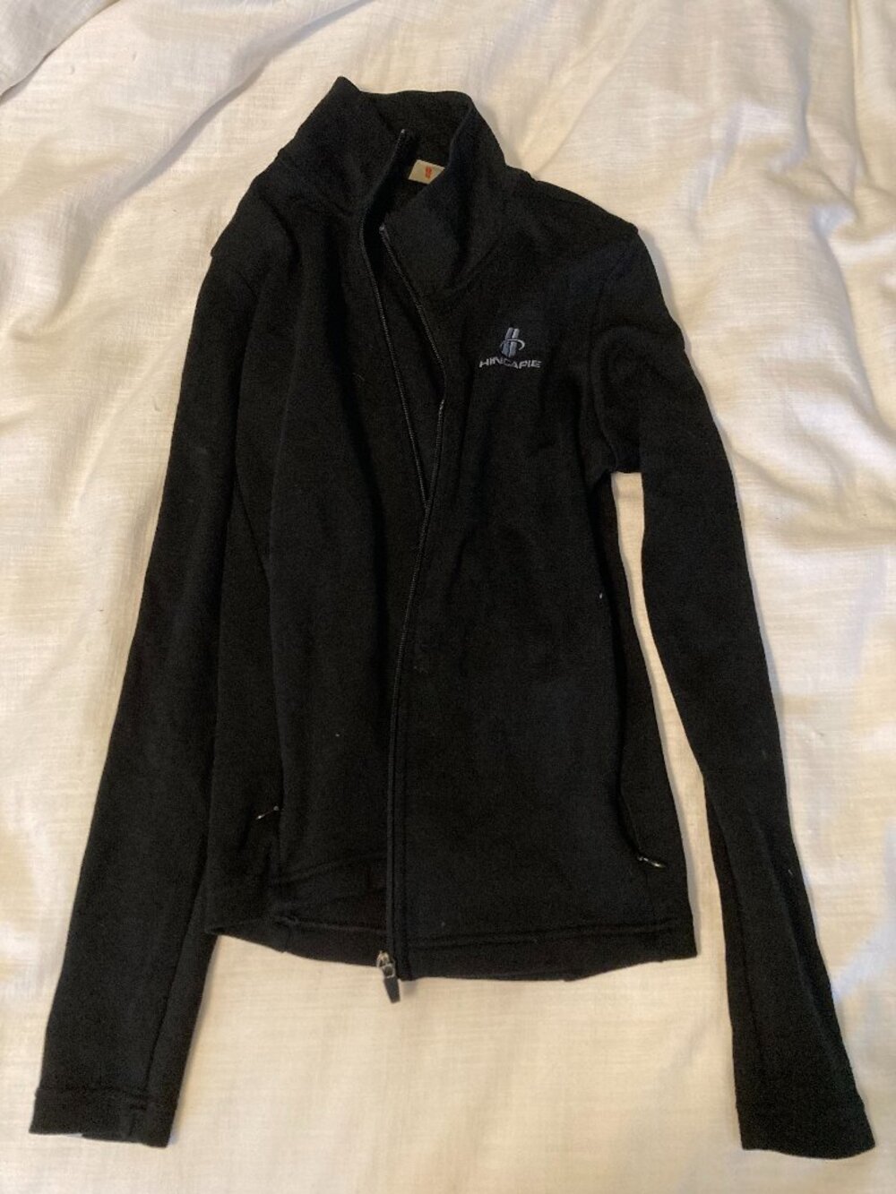 Hincapie Men's S Merino Wool Track Jacket Cycling Black